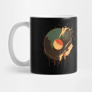 Broken vinyl record Mug